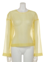 TRANSLUCENT トップス/YELLOW