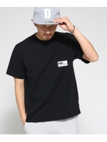 Tシャツ メンズ 胸ポケット刺繍 クラシックロゴTシャツ/ブラック(019)