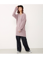 VネックファンシーニットOP/PNK