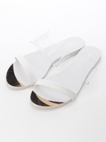 W BELT フラットSHOES/WHT