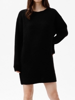 WARM RIBルーズニットOP/BLK