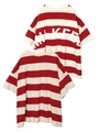 WIDE STRIPE TOP/レッド