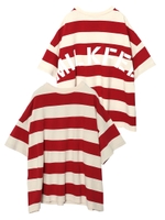 WIDE STRIPE TOP/レッド