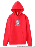 X-GIRL X LOONEY TUNES BUGS BUNNY SWEAT HOODIE/レッド