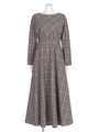 [BED&BREAKFAST]CLASSIC CHECK Dress/WHITEmix