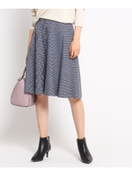 [L]ベーシックフレアスカート/ネイビー(293)