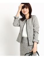 [S]ウール混ストレッチジャケット/ベージュ(452)