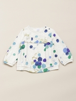 [ベビ-]モドットグレ-ププリント コク-ンチュニック/ブルー