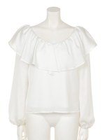 classical チョーカーブラウス/オフホワイト