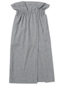 highwaist wool skirt/gray
