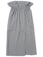 highwaist wool skirt/gray