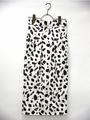 leopard print skirt/white