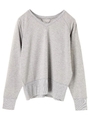 ・ミニ裏毛2wayプルオーバー/杢グレー