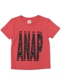 【ANAP KIDS】ネオン柄ロゴTシャツ/レッド(025)