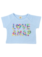 【ANAP KIDS】フラワーワッペンロゴ・トップス(別売りセットアップ)/サックスブルー(020)