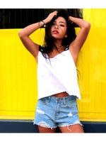 【ANAP】 スタープリントテープタンクトップ/ホワイト(001)