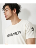 【AZUL BY MOUSSY】NUMBERミニワッフルクルーネック半袖T/WHT