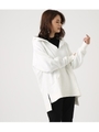 【AZUL BY MOUSSY】V CUT OVER HOODIE/O/WHT