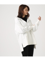 【AZUL BY MOUSSY】V CUT OVER HOODIE/O/WHT