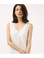 【AZUL BY MOUSSY】エスニックレースチュニック/O/WHT