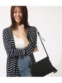 【AZUL BY MOUSSY】サイドスリット長袖ロングカーデ/柄NVY