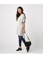 【AZUL BY MOUSSY】フレアスリーブ2WAY半袖ワンピース/T.GRY
