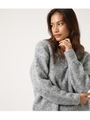 【AZUL BY MOUSSY】ブークレVネック長袖プルオーバー/T.GRY