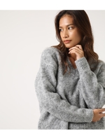 【AZUL BY MOUSSY】ブークレVネック長袖プルオーバー/T.GRY