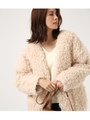 【AZUL BY MOUSSY】プードルファーブルゾン/O/WHT