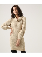 【AZUL BY MOUSSY】モールオフショルワンピース/L/BEG