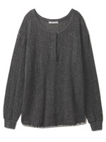 【Joel Robuchon & gelato pique】ネップジャガードプルオーバー/BLK