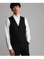 【J∞QUALITY】シャドーストライプシングルベスト[メンズ ベスト 通年 撥水 防汚]/ブラック(019)