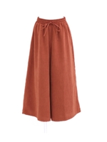 【MIMPI】ピーチスキンワイドパンツ/レンガ(068)