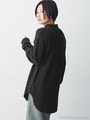 【SPRiNG12月号掲載】【MIHO NOJIRI × nano・universe】別注サーマルモックネックロングトップス/ブラック
