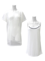 【Sandie anap】メッシュT＋キャミワンピSET/ホワイト(001)