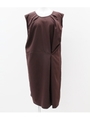 【Settimissimo】アシンメトリーワンタックドレス/ダークブラウン(050)