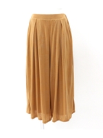 【Settimissimo】リゾート柄タックオパールスカーチョ/オレンジ(011)