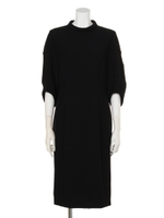 【Sov.】PULUELA double saxonyワンピース/ブラック