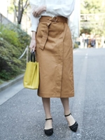 【WEB限定】デニムベルトツキタイトSK/ベージュ