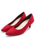 【WEB限定カラーあり】すご楽プレーンパンプス/レッド(762)