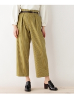 【WEB限定サイズあり】ハイウエスト ワイドパンツ/ベージュ(352)