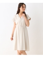 【WEB限定プライス】【WEB限定サイズ(SS・LL)あり】シャツ風ワンピース/ナチュラル(050)
