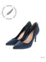【ストレスフリー】デザインカットパンプス/NAVY
