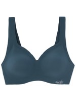 【スロギー】トリンプ ZERO FEEL カップ付きハーフトップ sloggi G056（Vネックブラタイプ）/ロシアングリーン