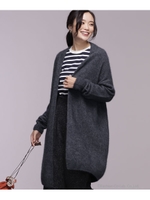 【リンネル特別ムック本月号掲載】【GISELe12月号掲載】ヘアリーラクーンロングカーディガン/チャコール