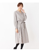 【洗える】チェックフレアワンピ/ライトグリーン(221)