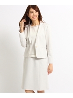 【洗える】ヴィーナスポンチジャケット/ライトグレー(011)