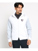 【蓄熱】ストレッチ ウィンドブレーカー メンズ/ホワイト(002)