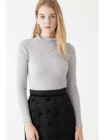 ＜sweet×JILLSTUART＞フリルリブタートルニット/L.GRAY(020)