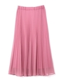 ◆[TV 着用][洗える]プリーツスカート[Weekend Line]/ピンク(090)